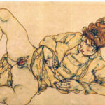 Egon-Schiele-Reclined-female-nude-1916