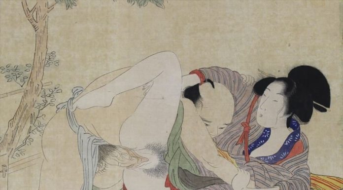 Katsukawa School Shunga Emaki Erotic Paintings