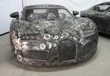 Life-Size Iconic Cars Created by Artists from Recycled Metals