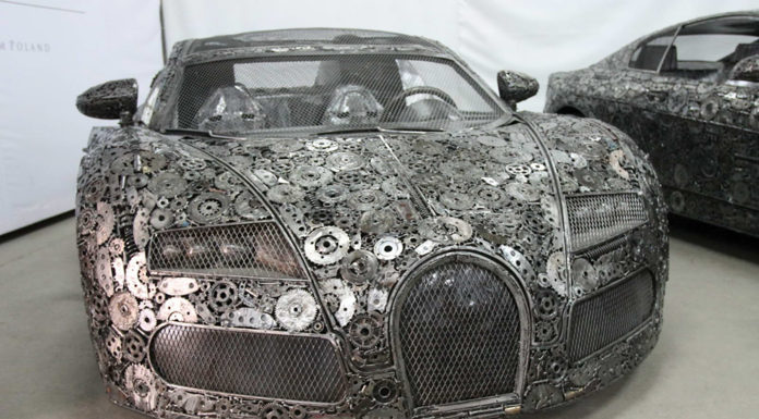 Life-Size Iconic Cars Created by Artists from Recycled Metals